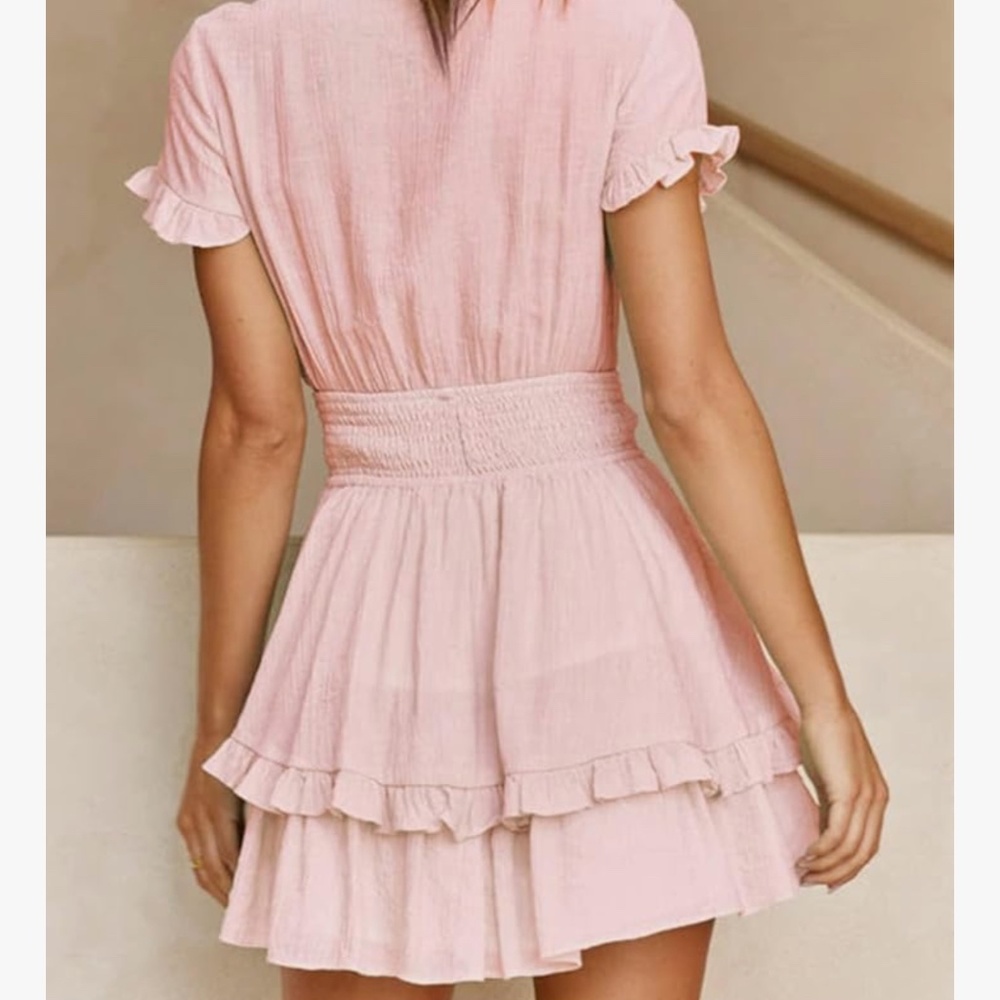 Pink Ruffled Sundress - Picture 2 of 6